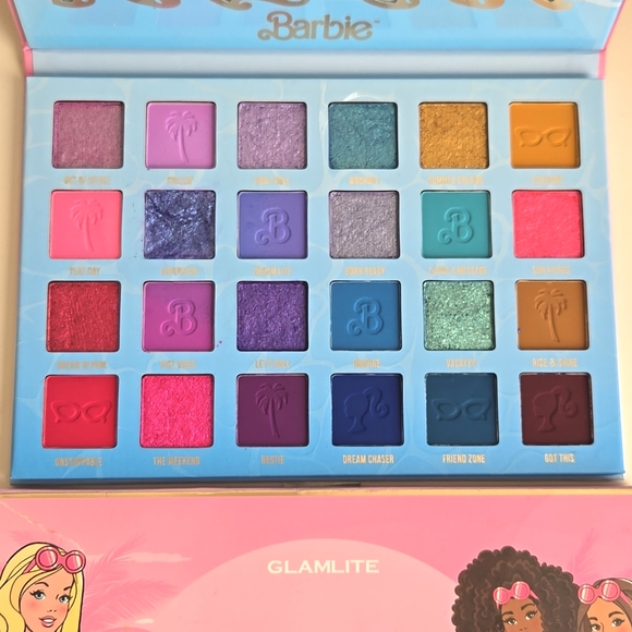 BARBIE X GLAMLITE Dream Summer Eyeshadow Palette NEW - Picture 6 of 7